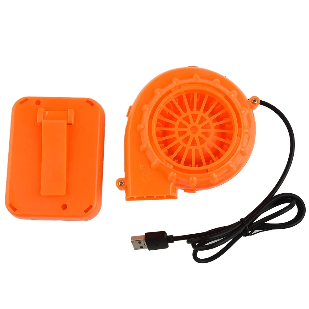 1pcs Electric Mini Fan Air Blower For Inflatable Toy Costume Doll Battery Powered USB DC Blower (Batteries Not Included)