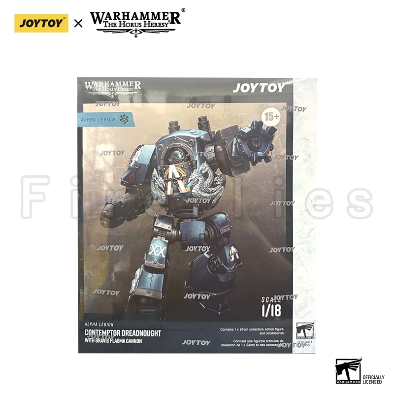 JOYTOY – figurine d'action The Horus Heresy Alpha Legion Contemptor Dreadnought avec canon Plasma Gravis, modèle animé, 1/18
