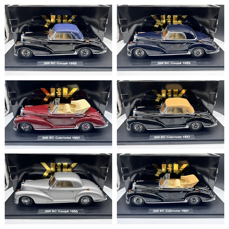 KK 1:18 Scale Diecast Alloy Benz 300 SC Cabriolet 1957 Toys Cars Model Classics Adult Collectible Souvenir Gifts Static Display