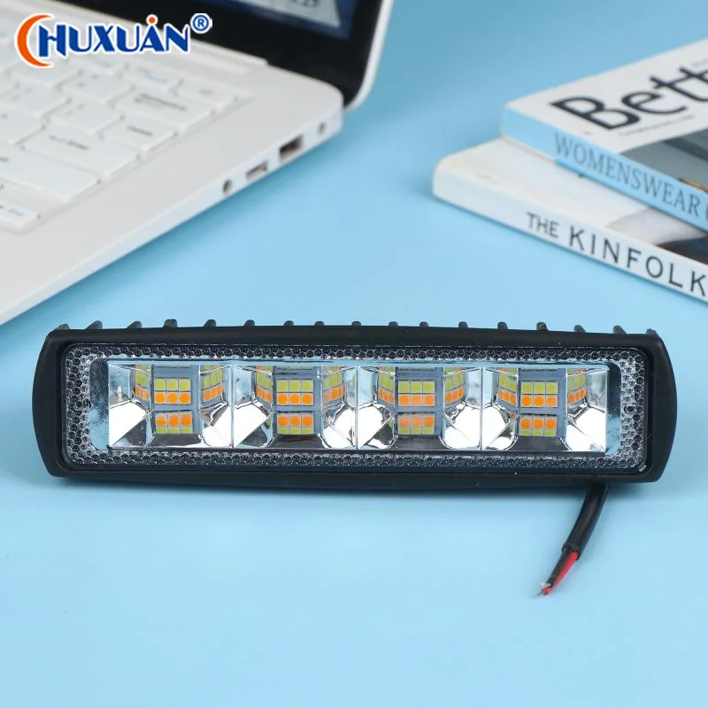 [Q]1PC 72W Car Work Light LED Bar 4x4 24 LED Worklight Bar Offroad SUV ATV Tractor Boat Trucks Excavator 12-60V Led Combo Beam