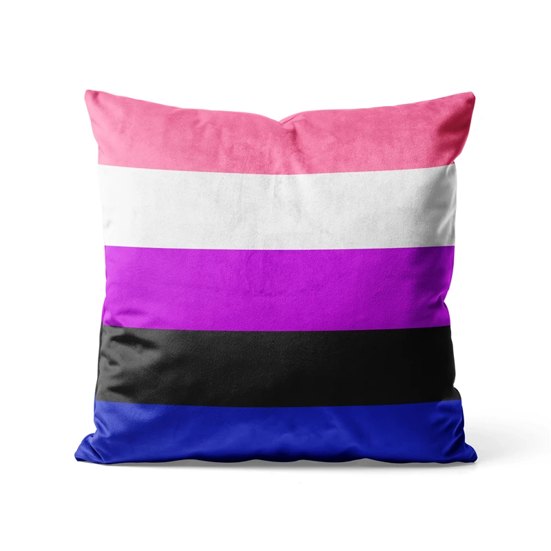 

Наволочки Gaslight Gatekeep Girlboss Genderfluid Pride Flag, наволочки для дивана, 45 см x 45 см