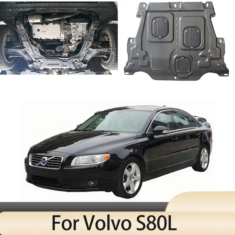 

Under Engine Guard Splash Shield Mud Fender Cover Plate Fender Mudguard Protector For Volvo S80L 2010-2015 Car Black