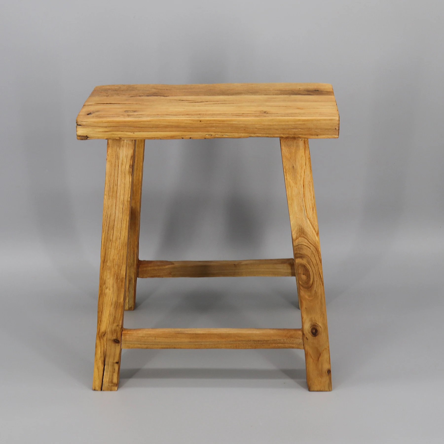 Solid Wooden Chair, Bathroom Bench, Rustic Stool