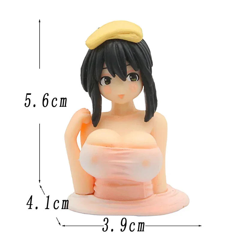 Sexy Anime Girl Statue Indoor or Motorcycle Breast Shaking Hentai Ornaments for Weebs Kanako Collection Model Kawaii Figurines