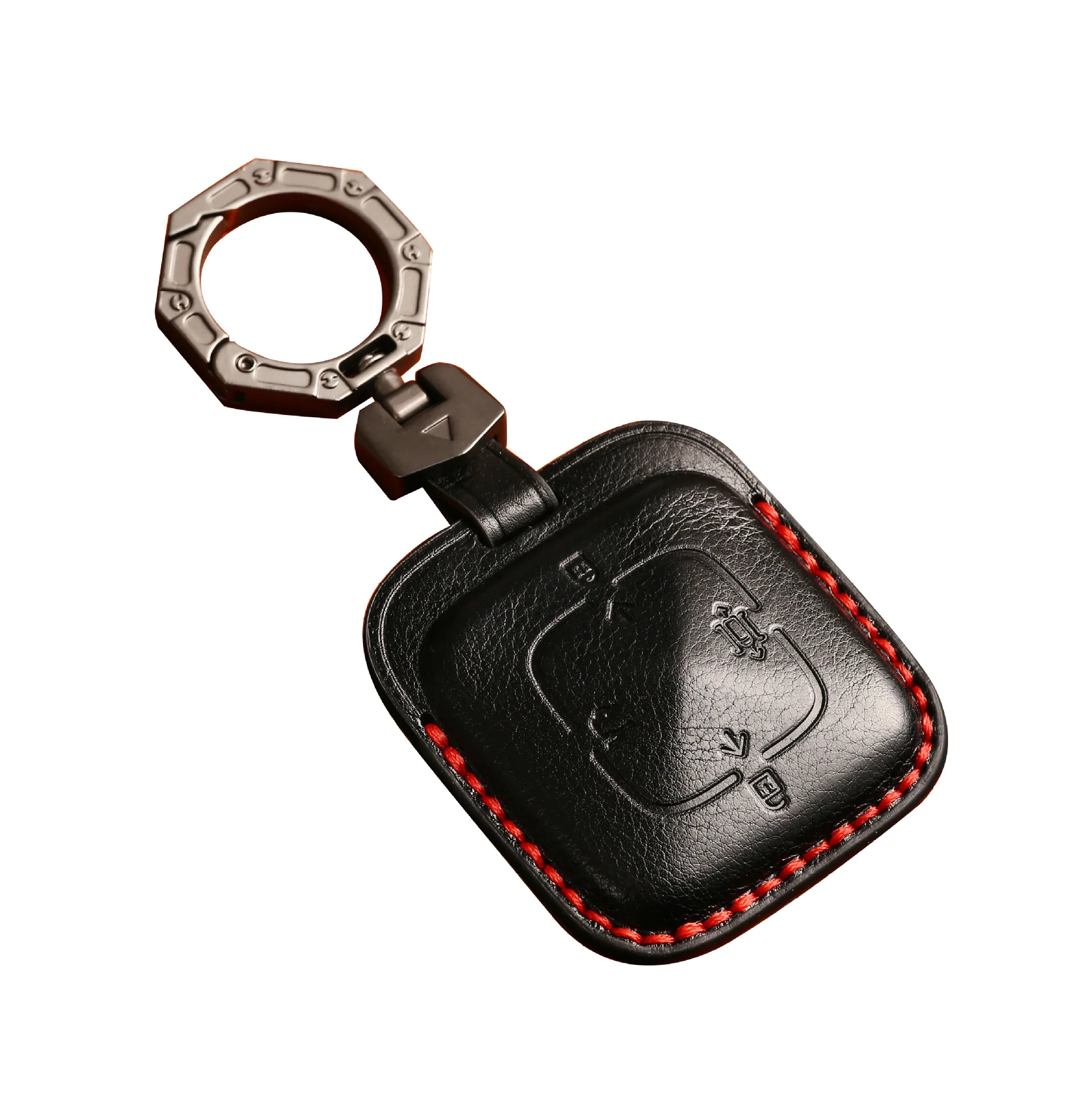 For Zeekr 001 Key Case Cover Smart Bluetooth 009 Car Physical Protective Case Bag Buckle Leather Keychain Accesorios