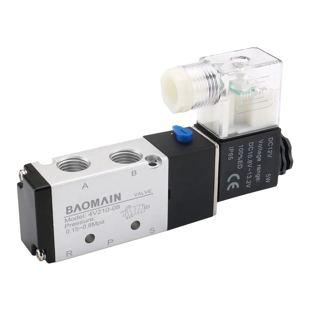 Brand new original solenoid valve 4V210-08  DC12V  One-year warranty