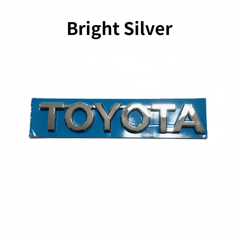 3D black Silver Car Trunk Tail Sticker Emblem Badge Decals Decoration For Toyota Corolla Camry Yaris Chr Auris RAV4 hilux logo view 2