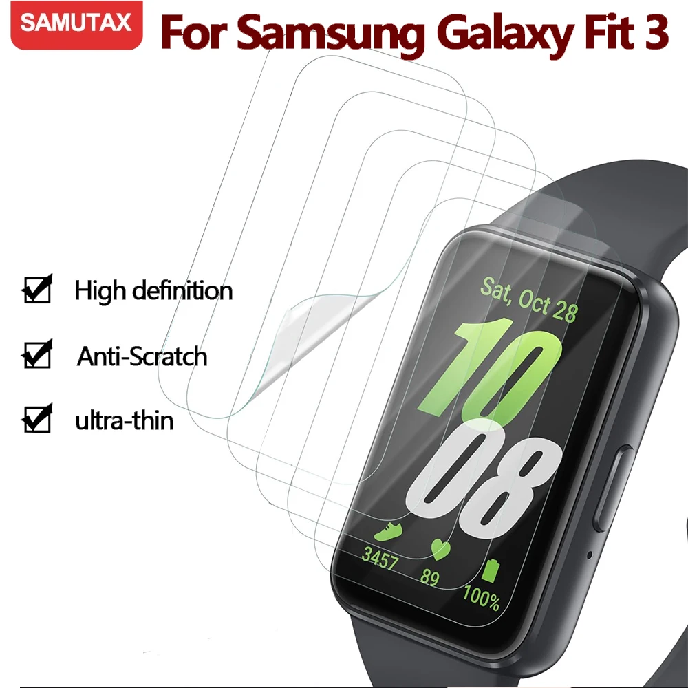 Tempered Glass for Samsung Galaxy Fit 3 TPU HD Screen Protector Anti-Scratch Ultra-Thin for Samsung Galaxy Fit 3 Protective Film