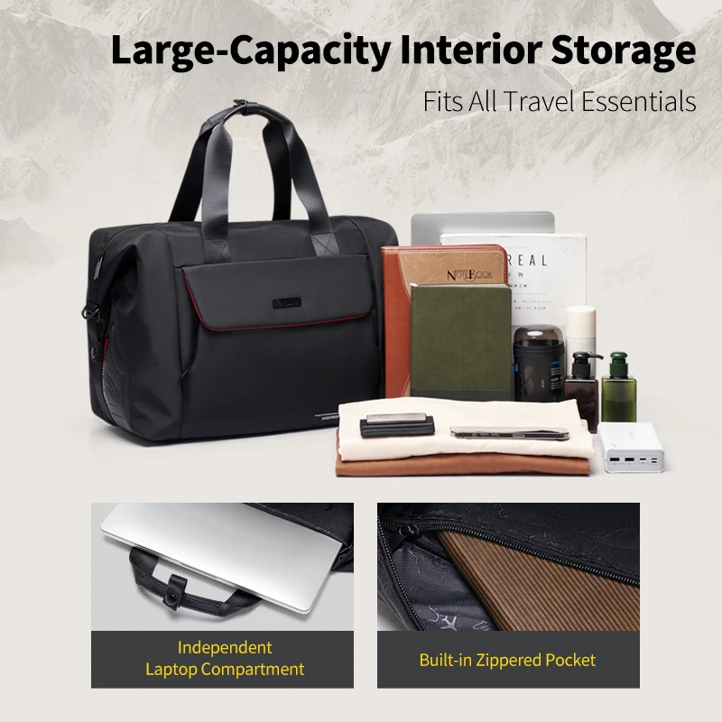 OIWAS Travel Bag Shockproof Design Waterproof Luggage Can Hold 14-Inch Laptop with Extra Large Capacity for Journey