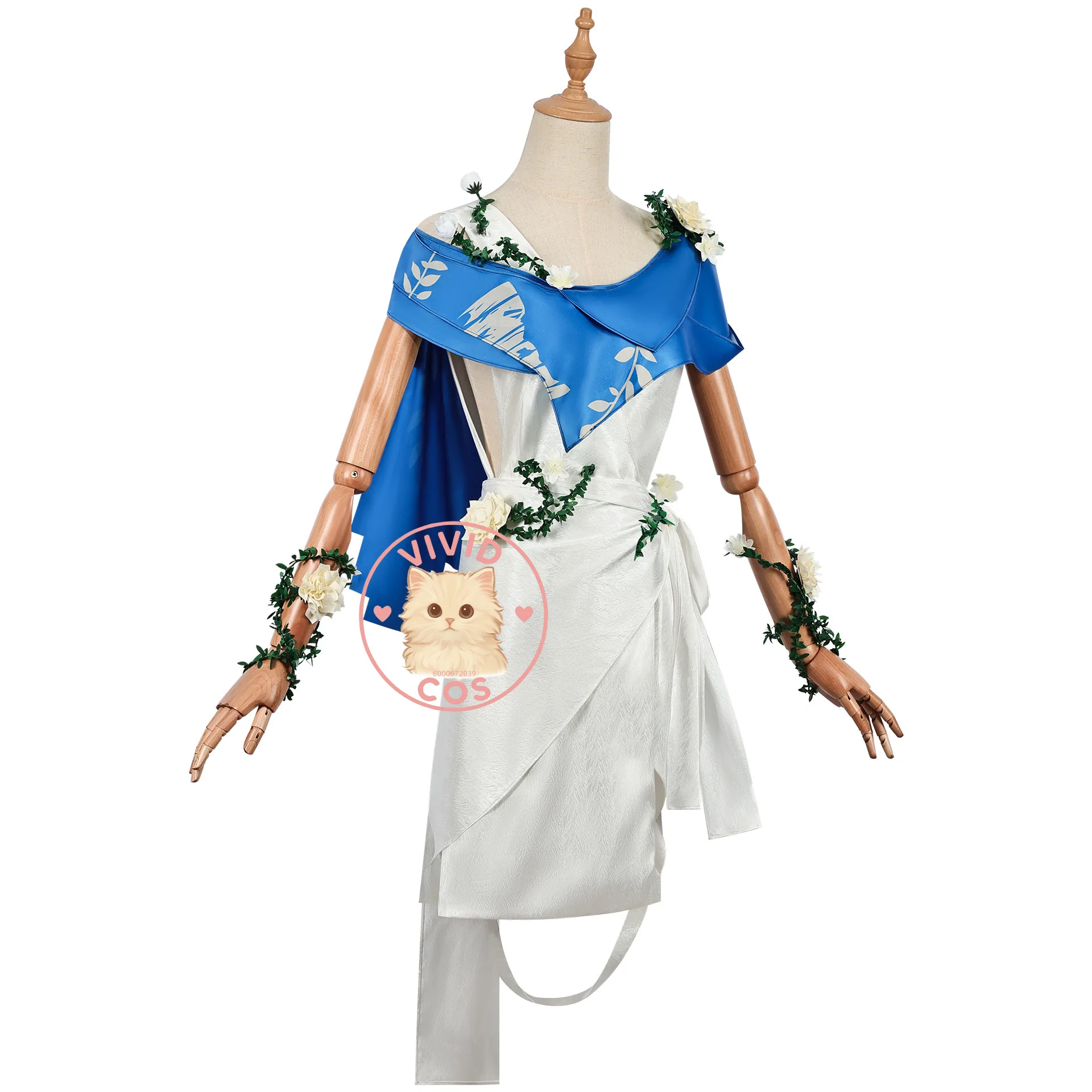 Game Identity V Emil Cosplay Fashion Role Play Costume Hot Anime White Clothes with Flower for Men Adult Love Live ComicCon Suit
