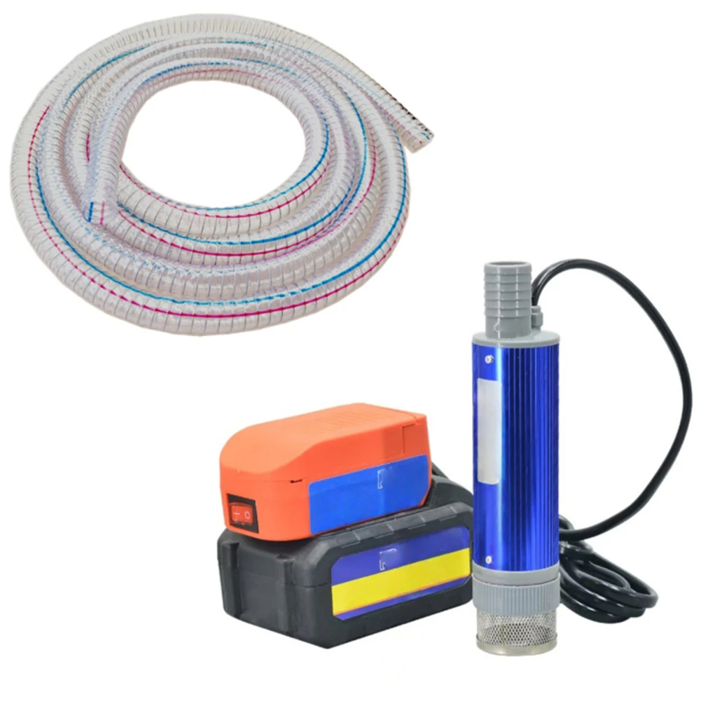 

Portable FOR DAYI Lithium Battery Diesel Submersible Pump with 5m Steel Hose High Flow Rate 40 to 60 Liters per Minute