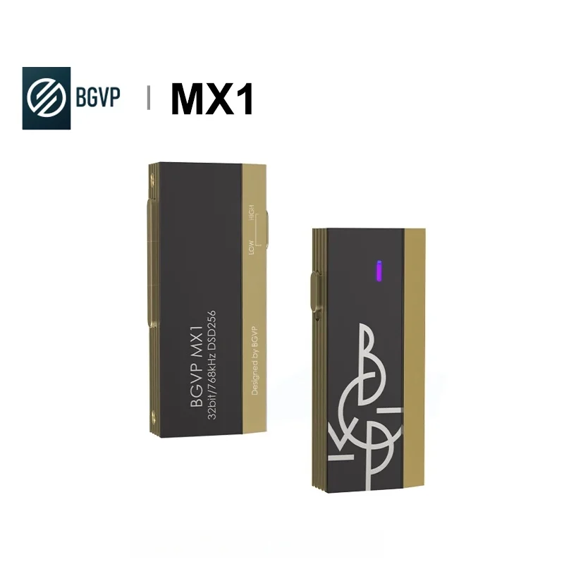 BGVP MX1 USB DAC AMP Amplifier Headphone HIFI Digital DAC Dual CS43198 Chip DSD256 PCM768 Output 3.5Mm + 4.4Mm
