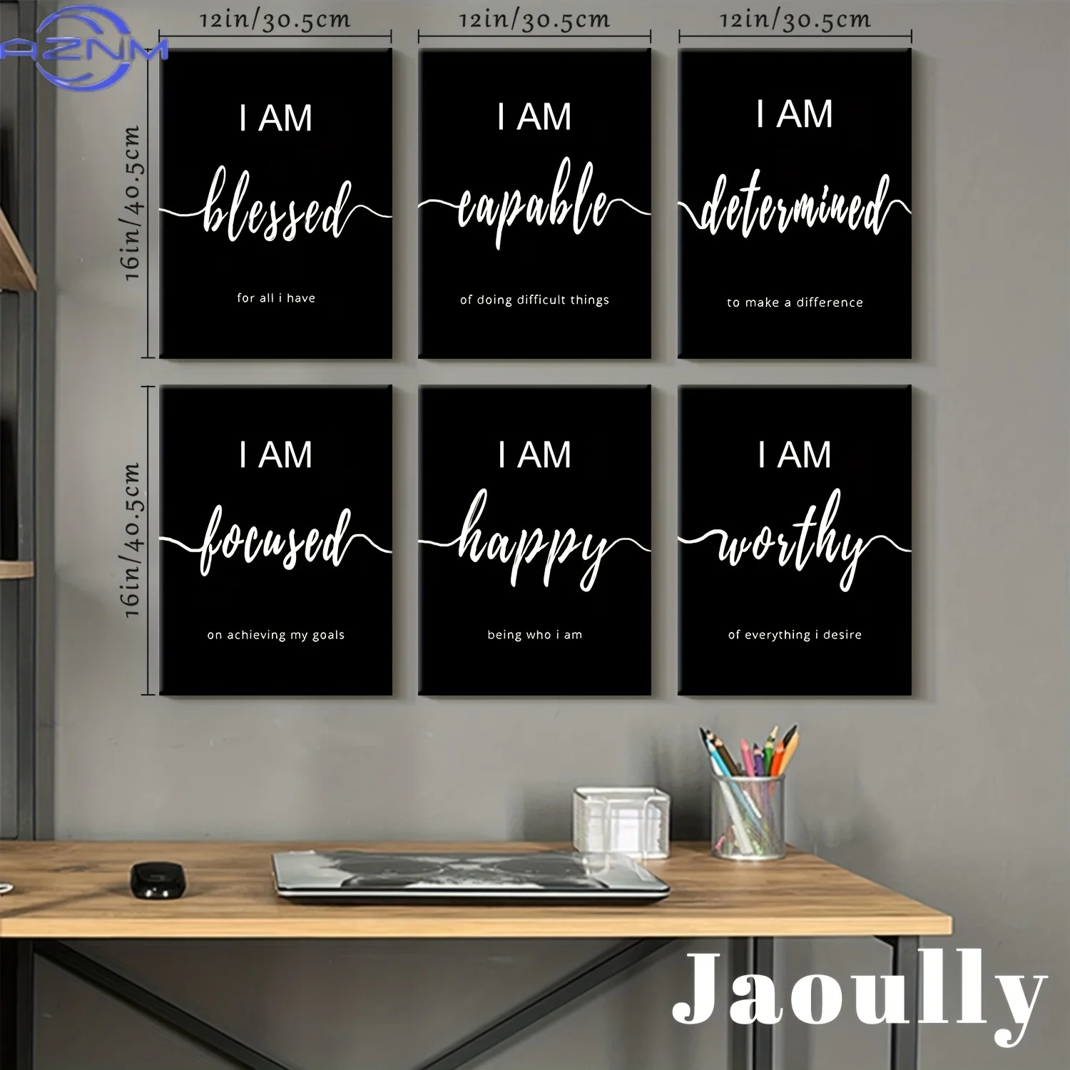 Inspirational Office Wall Art Motivational Wall Decor Quotes Wall Art for Living Room Encouraging Canvas Posters for Bedroom Say