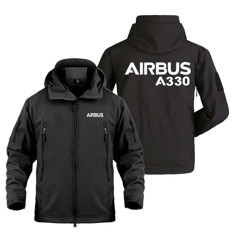 

Shark Skin Tactical Military Outdoor Aircraft Airbus A330 Pilots Aviation Flight Fleece Warm SoftShell Men's Coats Jackets