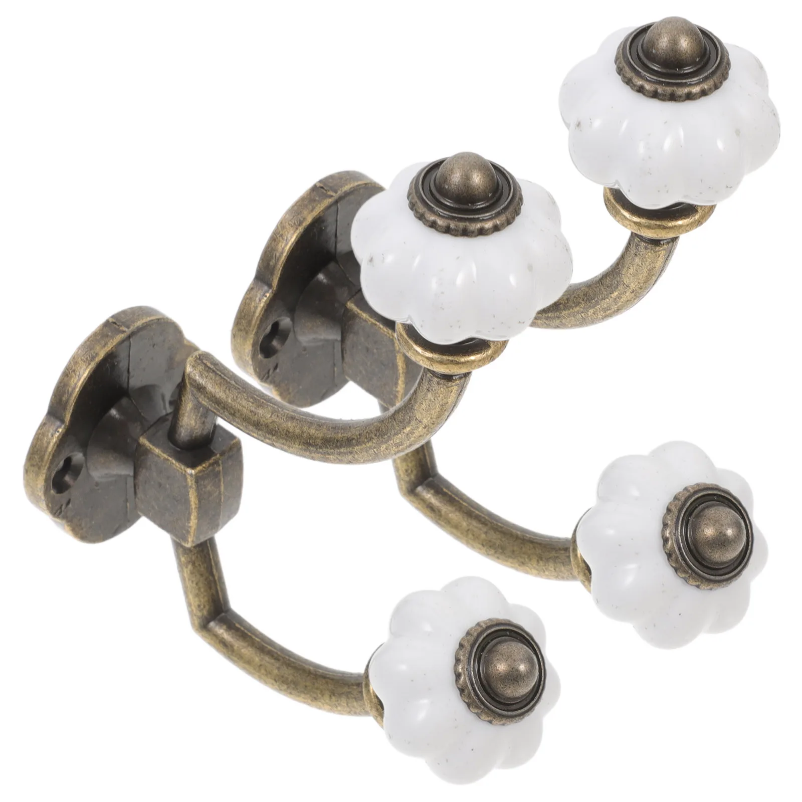 

2 pcs Zinc Hooks for Clothes Coats Towels Wall Mounted Durable Zinc Alloy Hook Home Bathroom Kitchen EntranceHooks