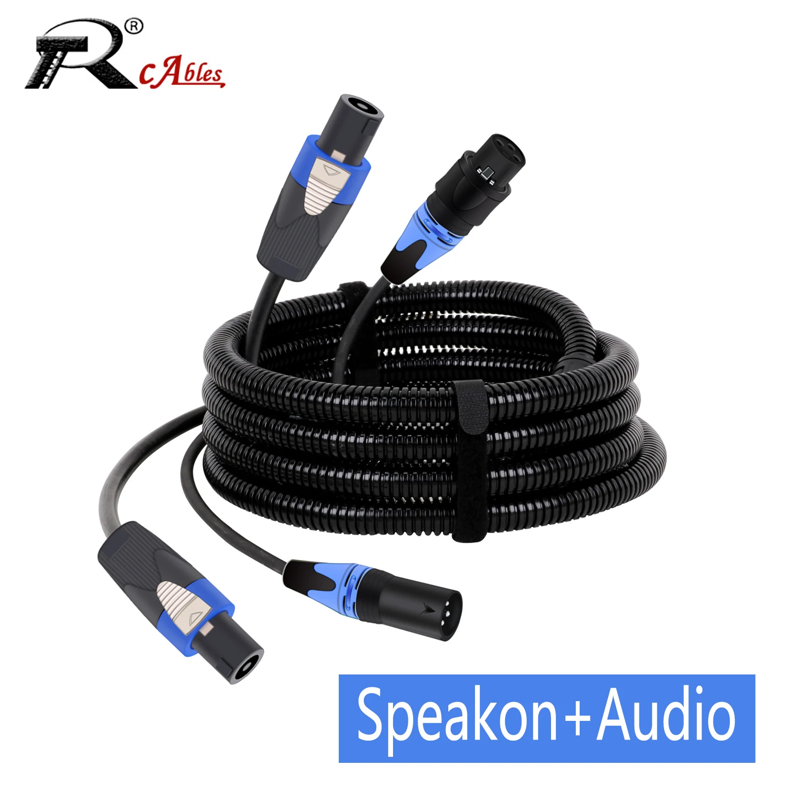 

3-PIN XLR Audio Cable+4 Pole Speakon Cable Combination Of SpeakON Plug And XLR Connector for Pro PA DJ Live Performance