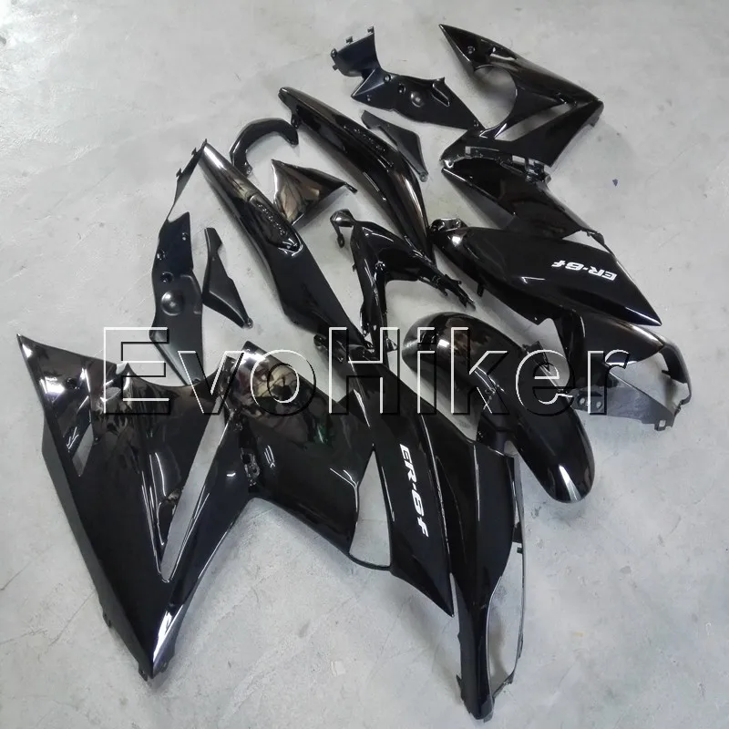 ABS Fairing for ER6F 2009 2010 2011 Black ER-6F 650r 09 10 11 motorcycle bodywork kit