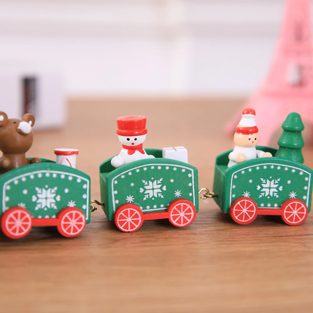 

Wooden Train Christmas Tree Ornament Decoration Pendant Hanging Ornaments Kids Decorations