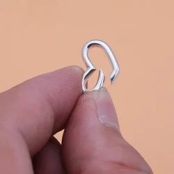 925 Sterling Silver Jewelry Buckle Accessories Glossy Love Spring Buckle Handmade DIY Bracelet Necklace Buckle Accessories