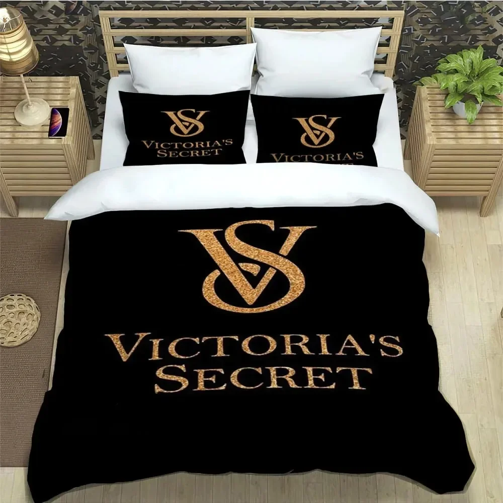 3D Print V-victorias S-secret logo Bedding Sets exquisite bed supplies set duvet cover bed comforter set bedding set luxury gift