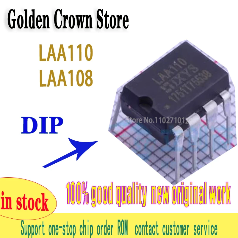 10Pcs/Lot   LAA110 LAA108 DIP-8 Optocoupler Relay DIP8  New and Original In Stock