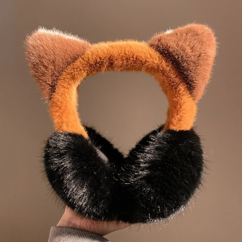 Soft Cartoon Cartoon Earmuffs Thicken Windproof Winter Plush Ear Cap Keep Warm Ear Warmers Foldable Ear Cover Skiing