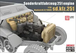 Heavy Hobby Lanmo LM-35017 1/35  Maybach HL42/TUKRM Engine Compartment Model Kit