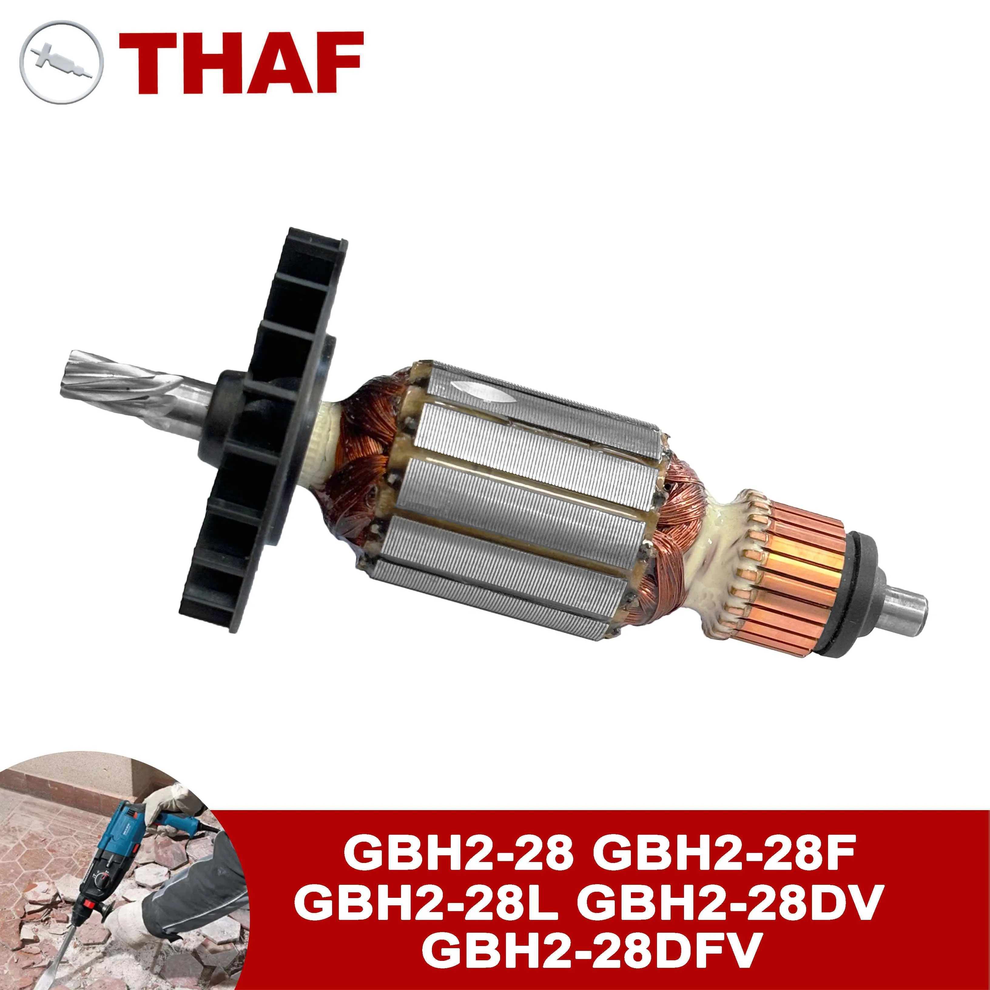 AC220V-240V المحرك الدوار مرساة الجزء الثابت لاستبدال بوش مطرقة دورانية GBH2-28 GBH2-28F GBH2-28L GBH2-28DV GBH2-28DFV