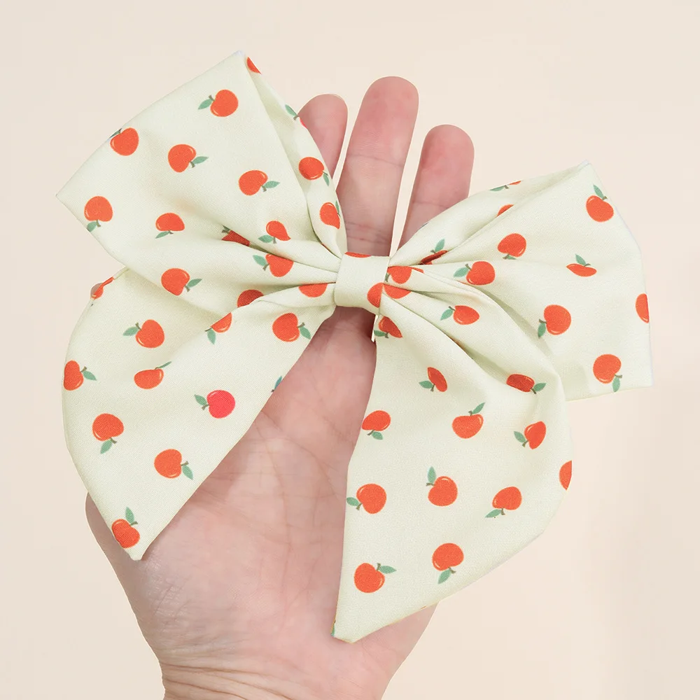 36pc-fable-bows-hairpins-girls-hair-clips-flower-barrettes-pencil-apple-print-hairgrips-back-to-school-hair-accessories-for-kids