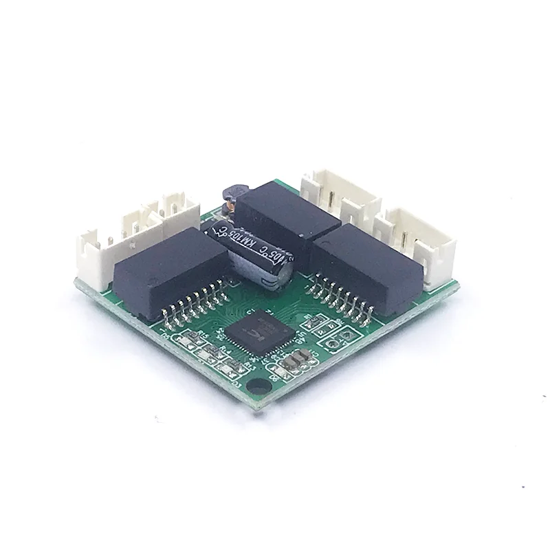 Mini Pcba Switch Module Pbc Oem Module Mini Size 3 Poorten Netwerkschakelaars Pcb Board Mini Ethernet Switch Module 10/100Mbps