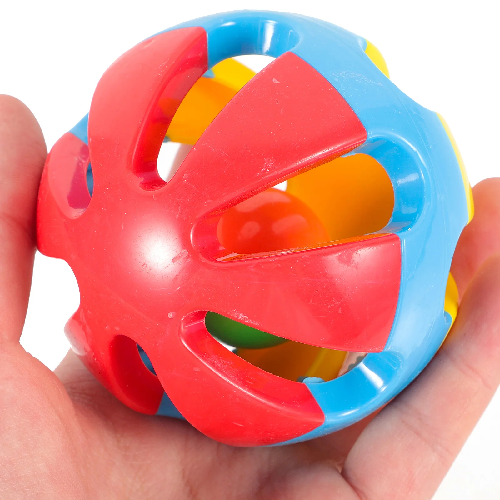 

3pcs Parrot Bird Teether Ball Chewing For Cockatiel Parakeet Parrotlet Colorful Safe Cage Accessory Grinding Playtime Fun Bird