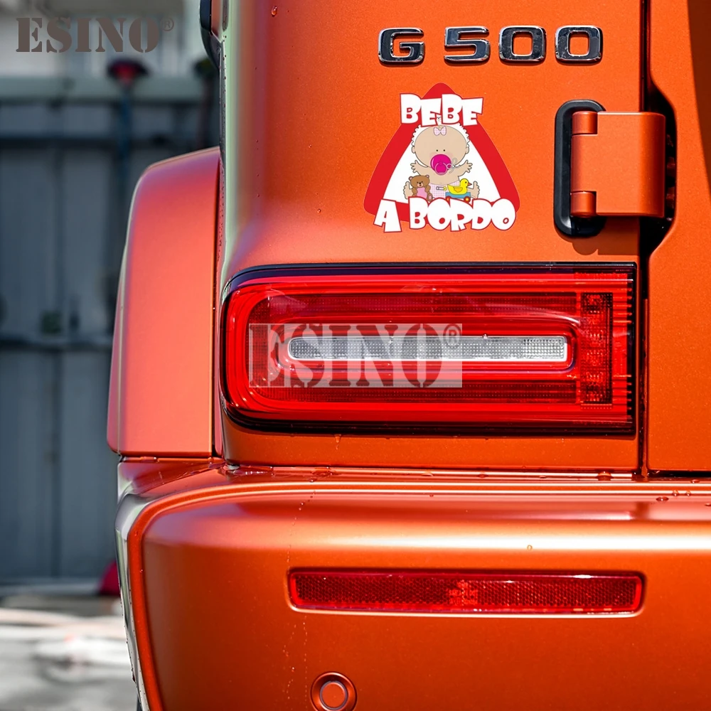

Car Styling PVC Adhesive Decal Girl Baby On Board Bebe A Bordo Cartoon Waterproof Car Body Sticker Pattern Vinyl