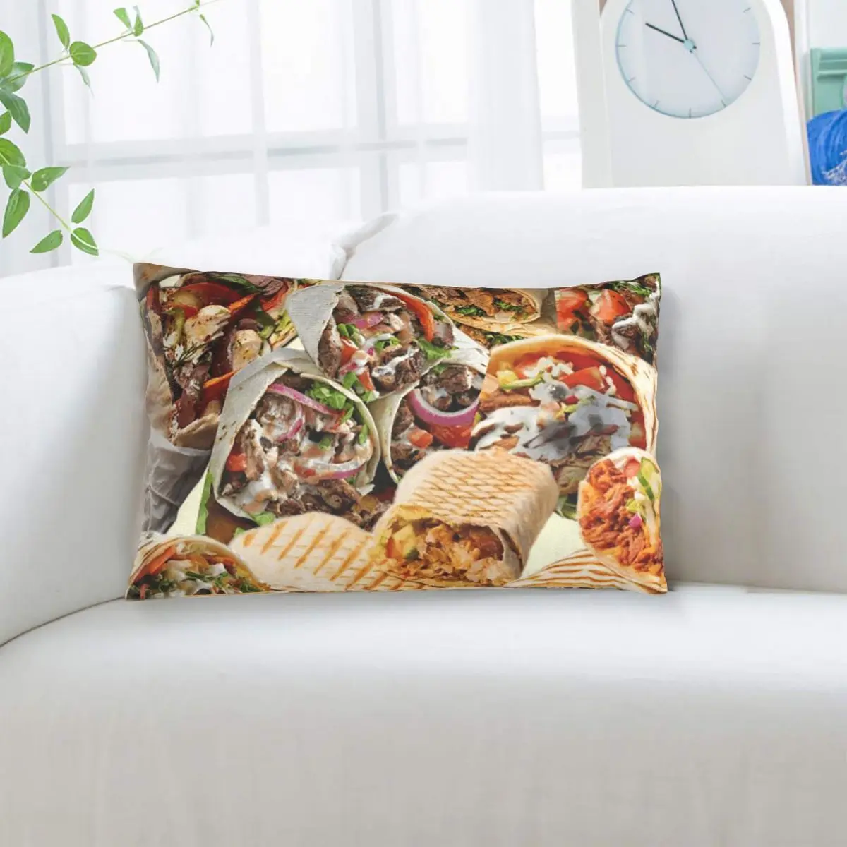 Kebab Fresh Ingredients Rectangle Pillowcase Cushion Cover Decor Bedroom Bed Home Comfort Throw Pillow