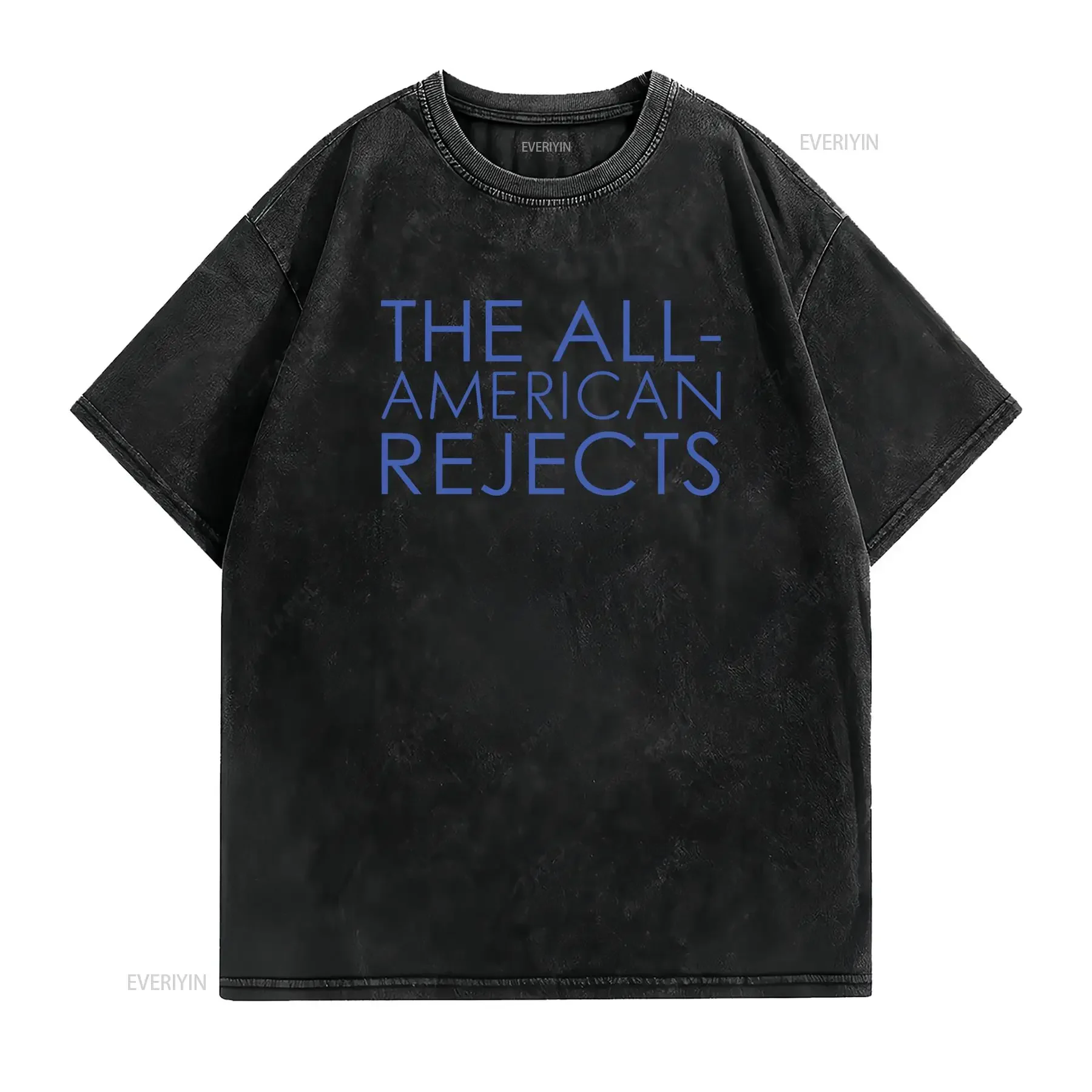 Rock Band The All American Rejects Letter Print Streetwear Casual T Shirt vintage Washed Versatile Comfortable