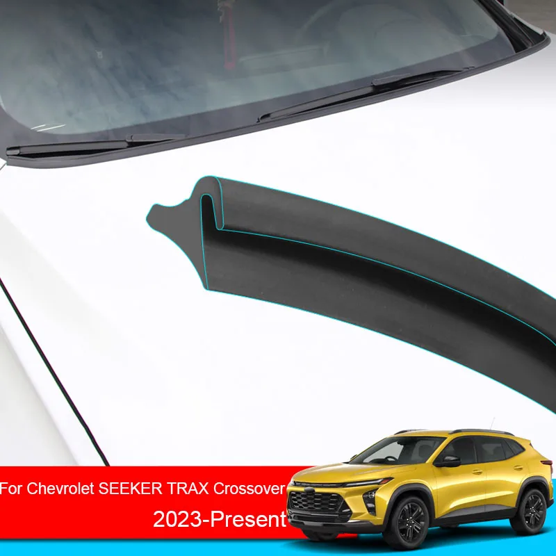 For Chevrolet Seeker TRAX CROSSOVER 2023-2025 Car Hood Guide Strip Cover Spoiler 1.8M Sealing Strip Reduce Noise Auto Accessory