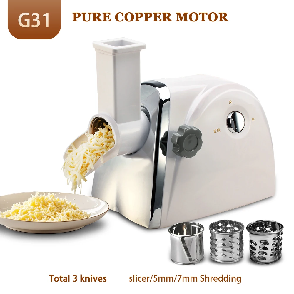 

Cheese Slicer 220V Household Cheese Slicing Vegetable Shredding Machine Electric Commercial Automatic Shredder Cheese Grater