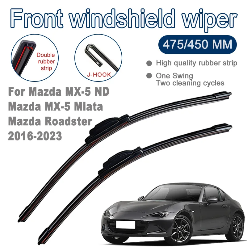 Wiper Blades For Mazda MX-5 ND MX5 Miata Roadster 2016-2023 2019 Front Windshield Brushes Windscreen Car Accessories  19