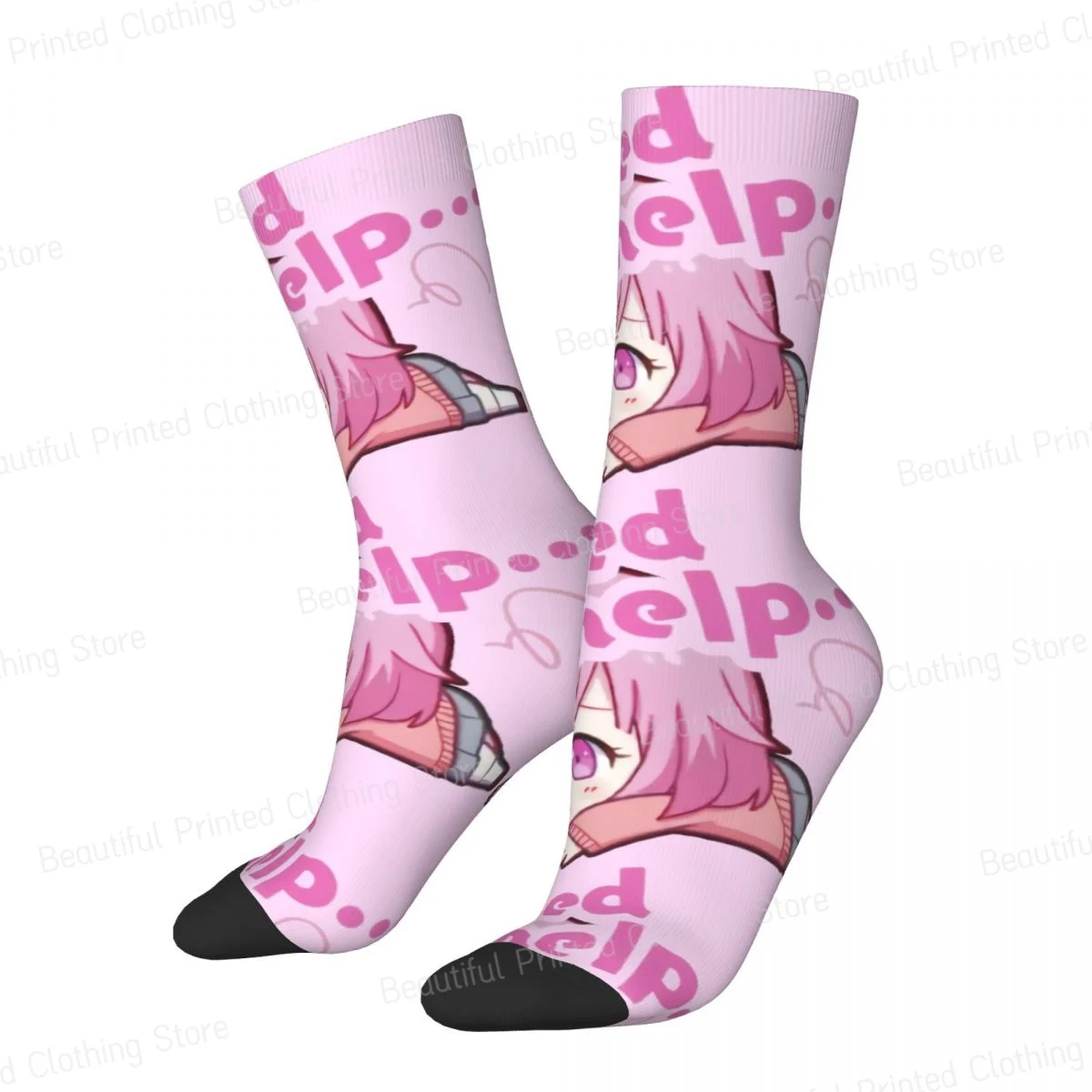 Project Sekai Emu Otori Anime Men Women Happy Socks Windproof Novelty Spring Summer Autumn Winter Stockings Gift