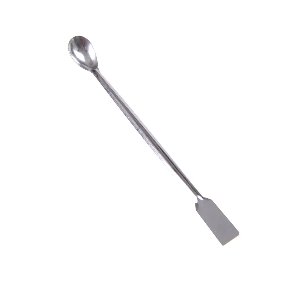 1Pcs Length 200mm High Quality Horn Spoon,Medicinal Ladle With Spatula,Laboratory Supplies