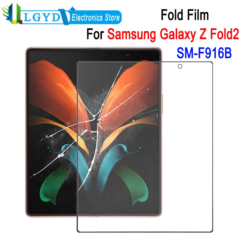 For Samsung Galaxy Z Fold2 5G SM-F916B Phone LCD Screen Fold Film Repair Part Replacement