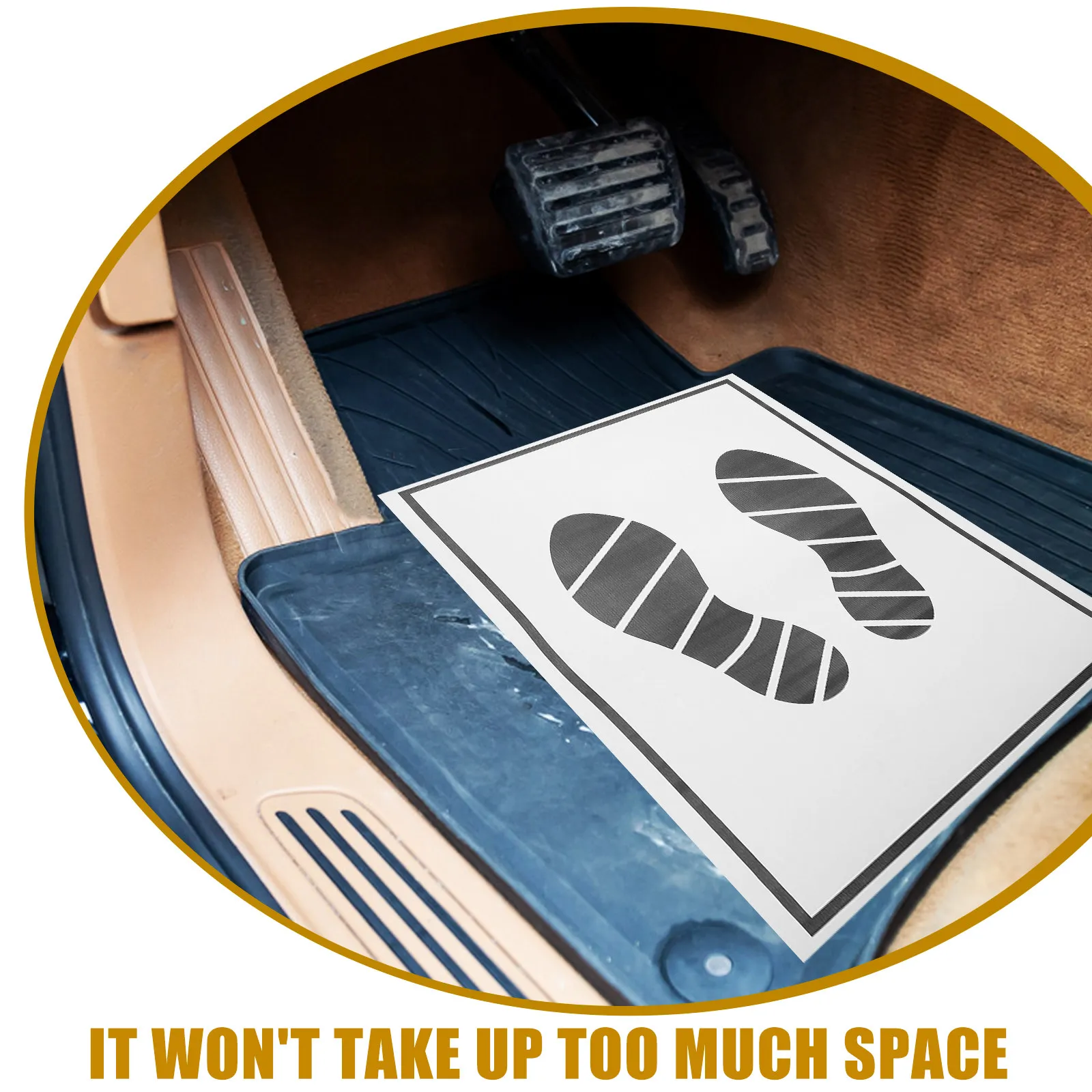 

25Pcs Car Disposable Paper Foot Mats Simple Design Protective Floor Mat for Auto Protection Use Paper Floor Mats for Cars