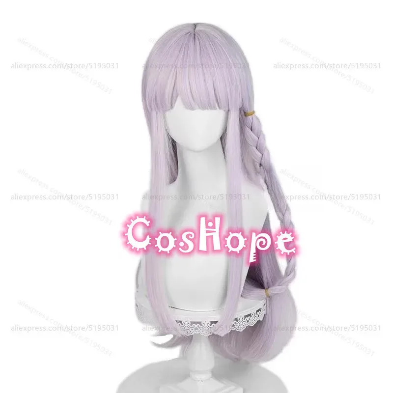 Kirigiri Kyoko 80cm Long Light Purple Wig Anime Cosplay Heat Resistant Synthetic Hair