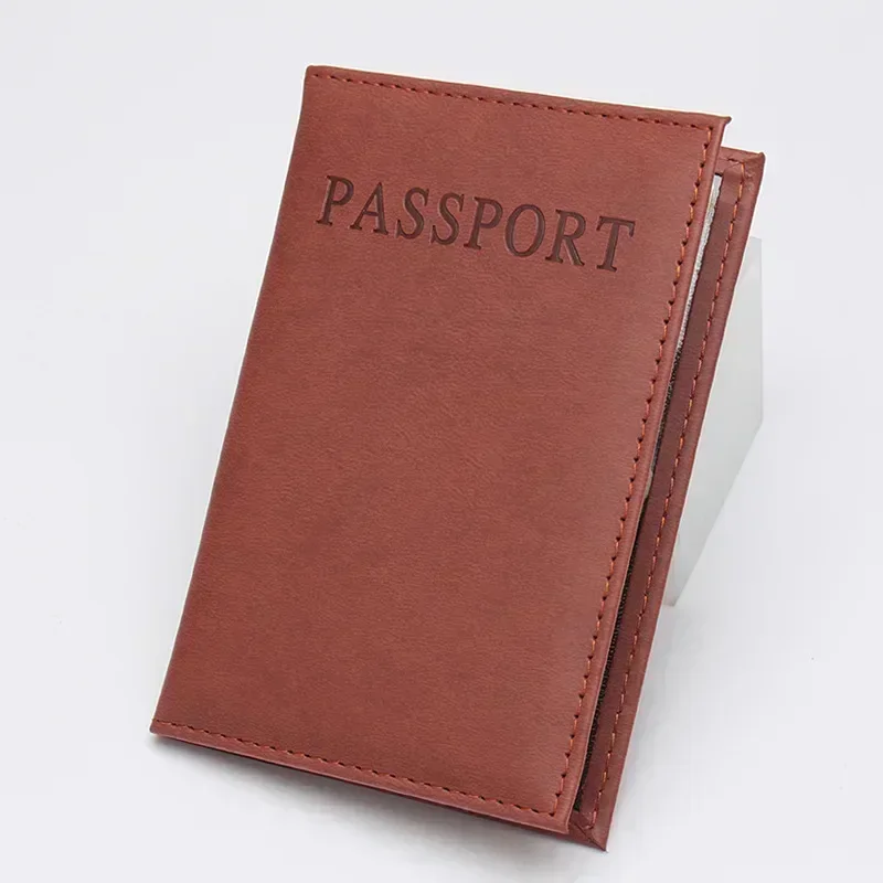 Hochwertige Englische PU-Leder Passhülle Dokumentenmappe Reisepass-Etui Ausweishülle Reisezubehör