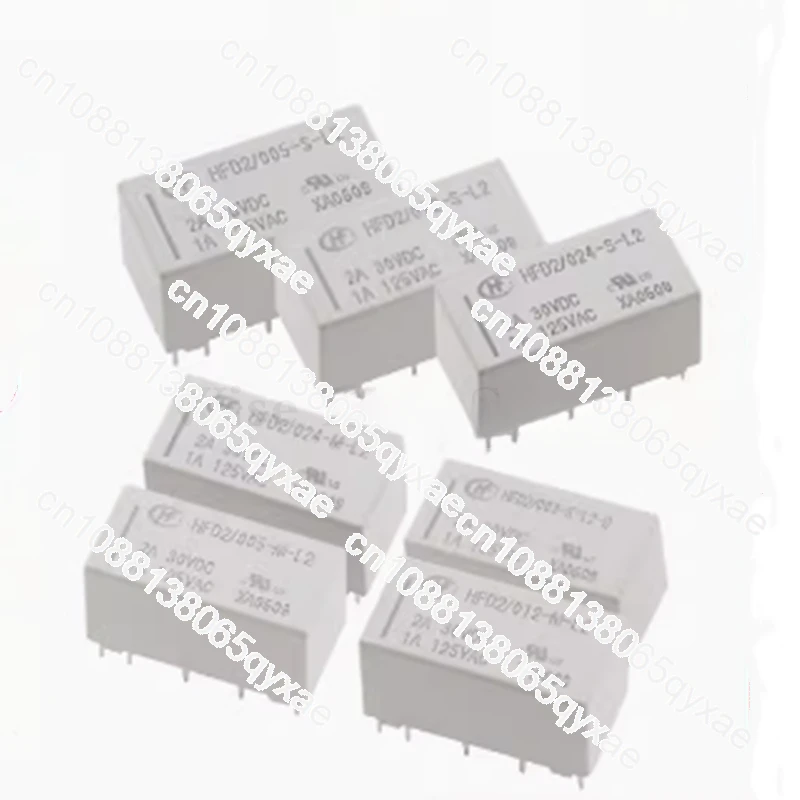 50PCS HFD2 10pin HFD2/012-S-L2 HFD2-005-M-L2-D HFD2-024-S-L2-D Magnetic latching relay HFD2-003V 5V 12V 24VDC S-M-L2-D