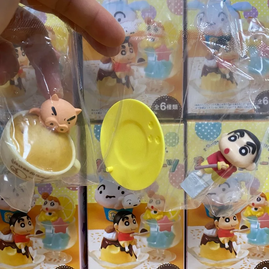 حقيقية ريمينت تلوين شين تشان الحلوى سلسلة شاي بعد الظهر Himawari Nohara Shiro Nene Sakurada Masao Sato صندوق أعمى ألعاب أطفال