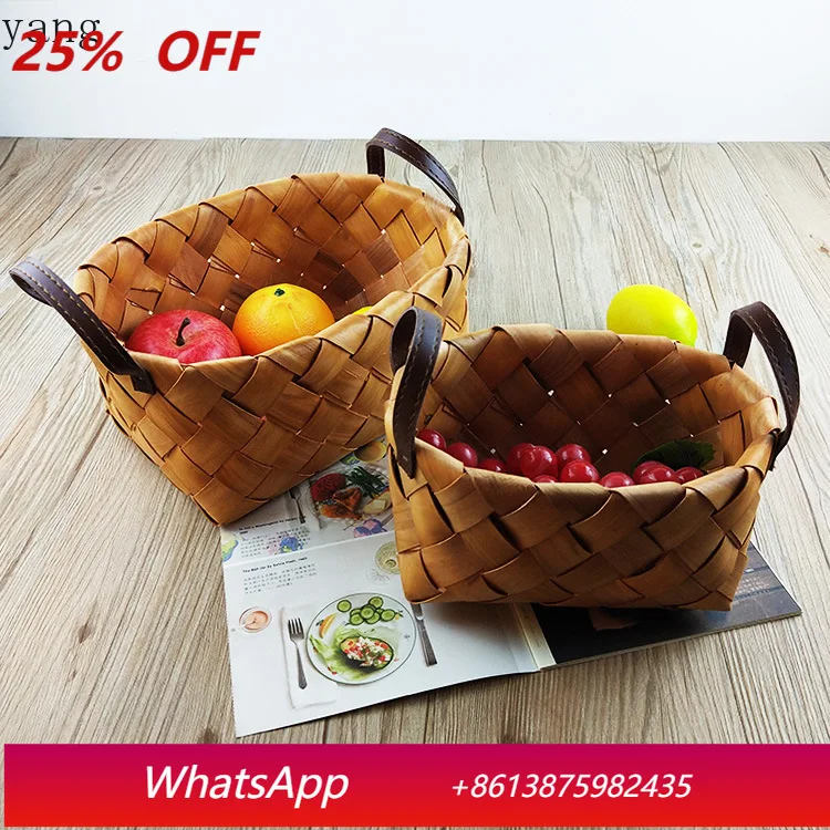 

CX wood chips woven storage, creative wood chips, bread basket