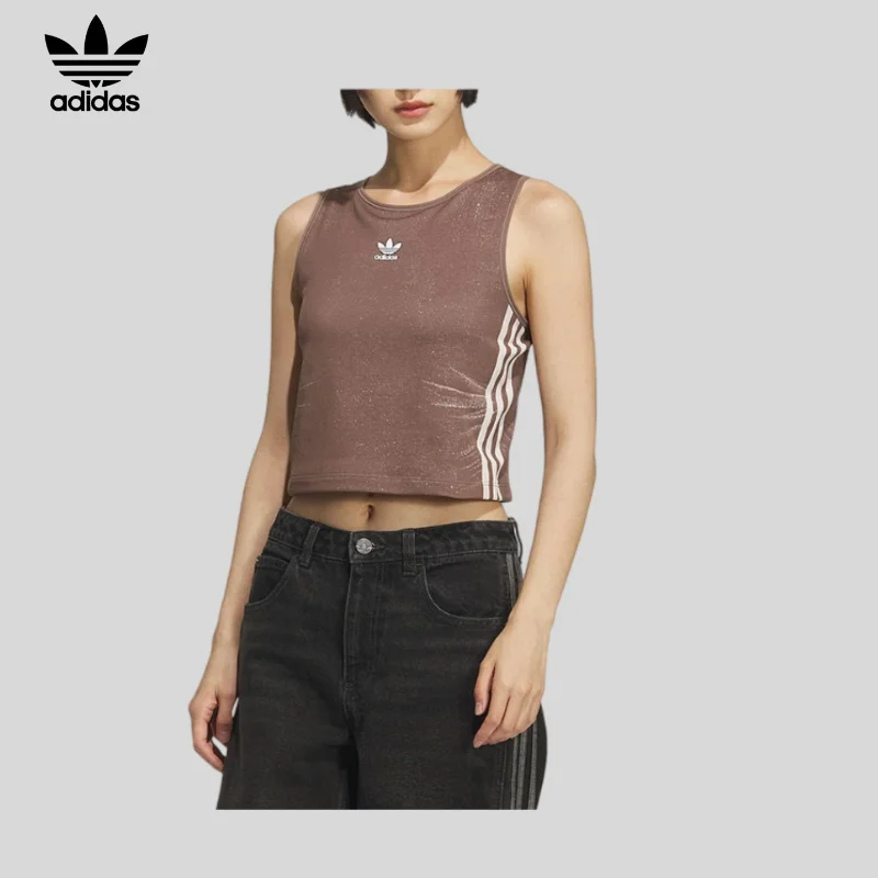 

Adidas Trefoil Women's Sports Round Neck Sleeveless Breathable Vest Ke3892