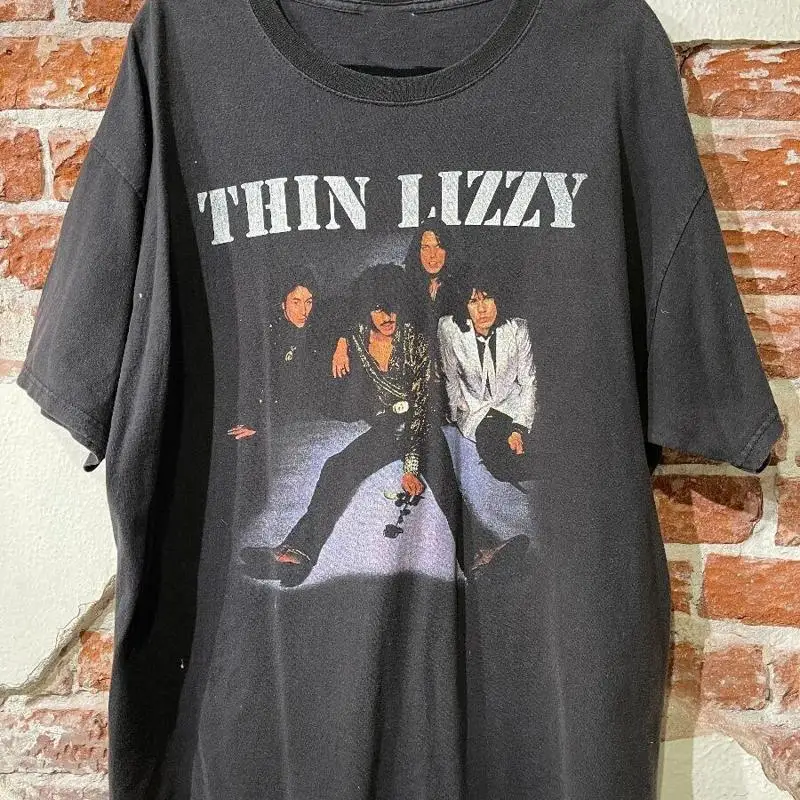 

Vintage Thin Lizzy Band T Shirt Classic Black Size S 234Xl