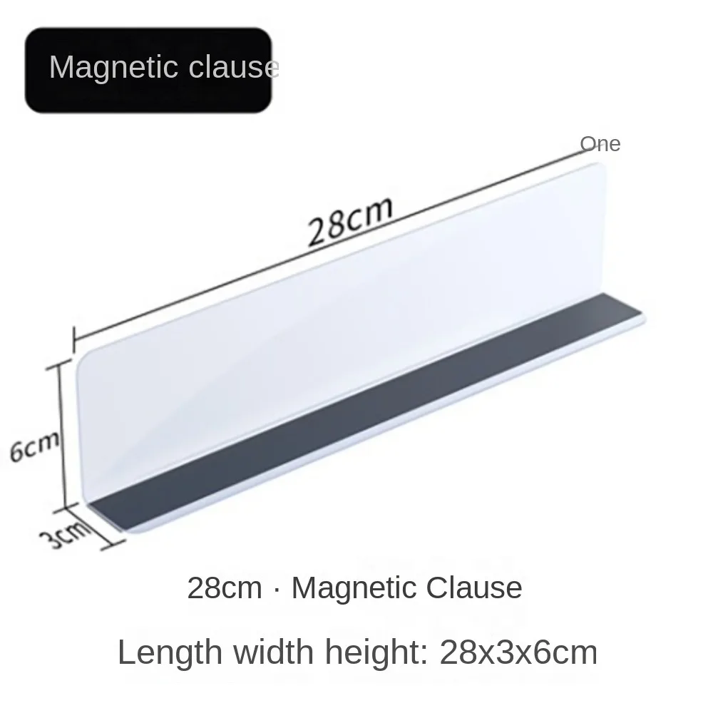 2024 Pvc PVC Partition Split Type Shelves Durable Home Storage Partition Plate Practical Desktop Storage Rack Convenience Store