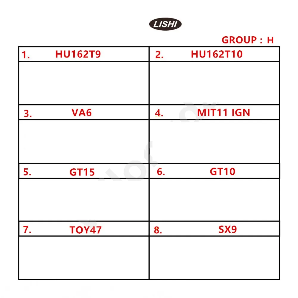 LISHI 2 IN I Motorcycle series BW9MH HD74 75 HON42/41 HON63 HON70 KW14 KW16 KW18 SZ14 YH35R YH65 ZD30 ZD24R FOR KTM1 FOR KYM2R